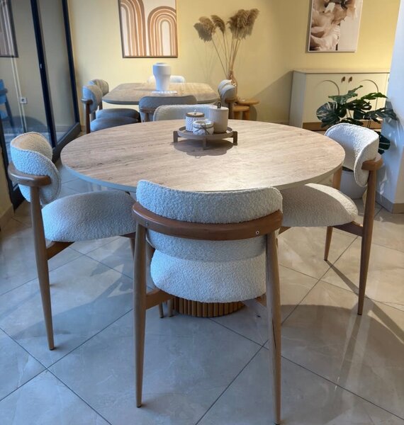 Table à manger ronde élégante