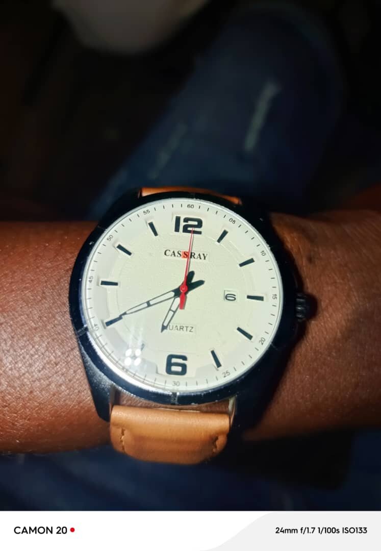 Montre homme en cuir élégante