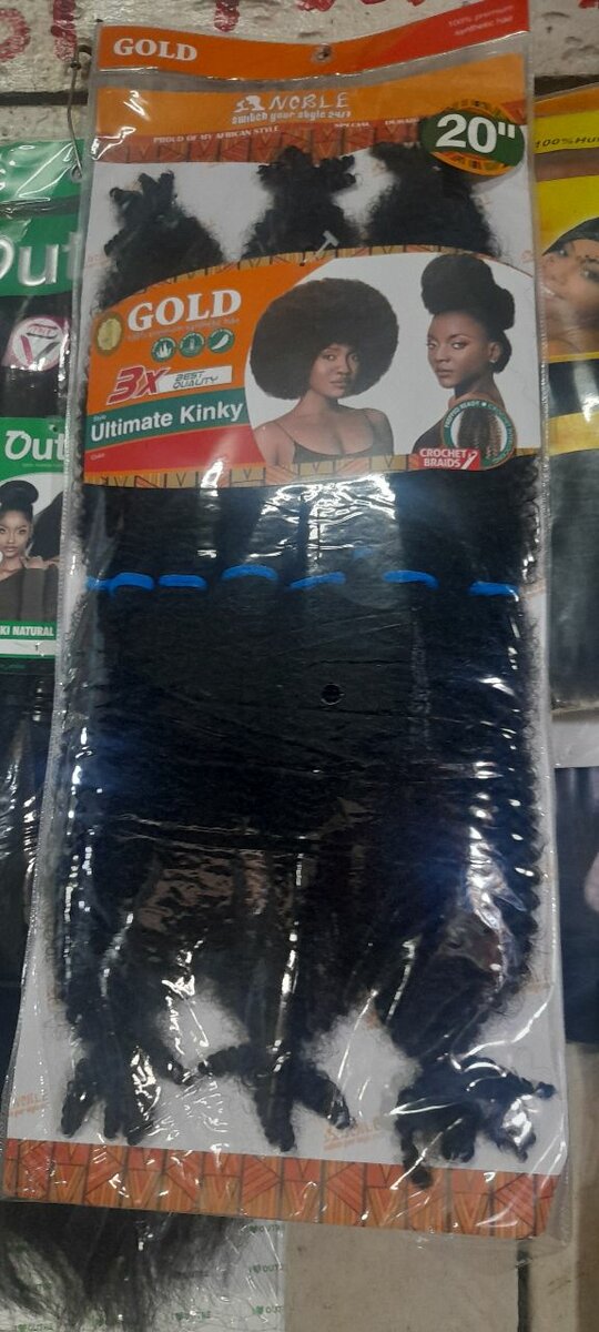 Gold Afro Kinky