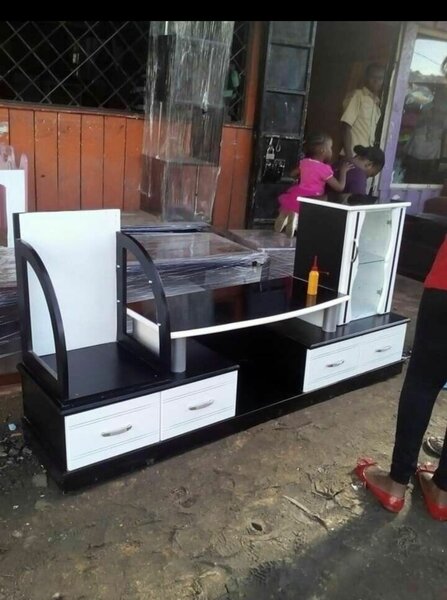 Meuble TV moderne noir et blanc