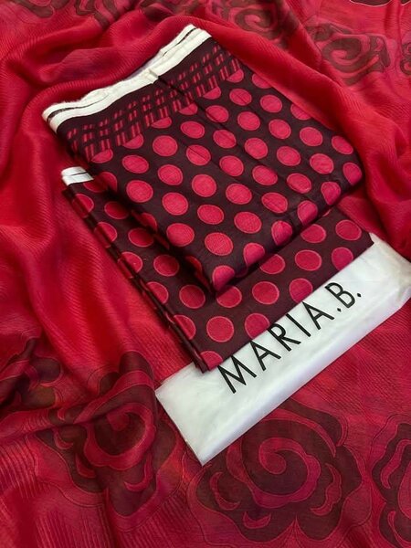 Printed lawn suit