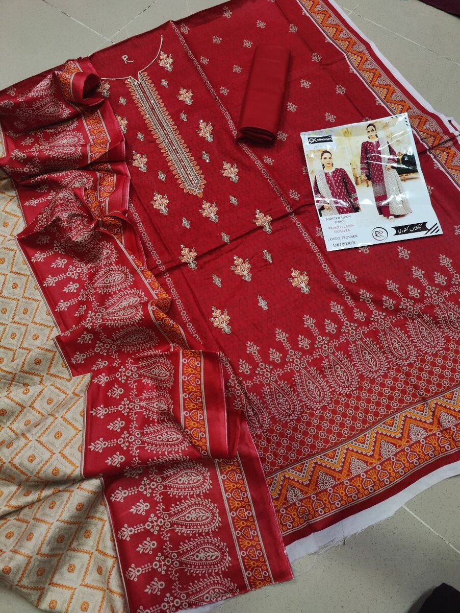 Lawn 3 pice suit