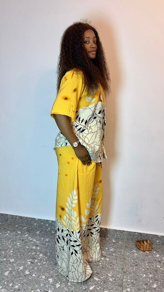 Ensemble Vêtements Jaune Floral