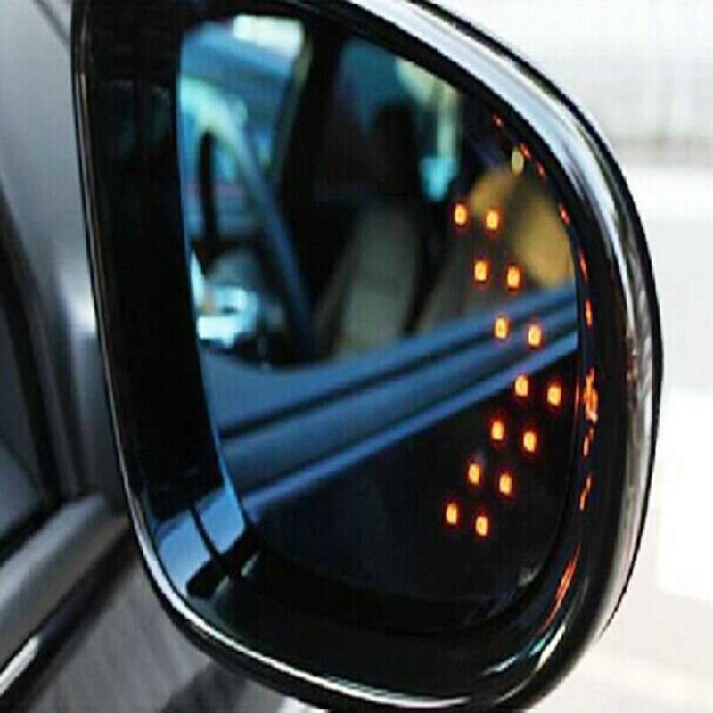 2 Pcs Arrow Panel For Car Rear View Mirror Indicator Turn Si