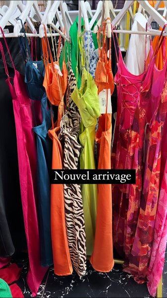 Robe longue glamour rouge