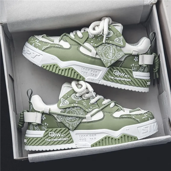 Baskets vertes tendance