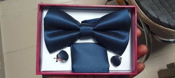 Ensemble Noeud Papillon Bleu