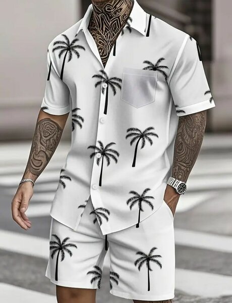 Ensemble tropical homme