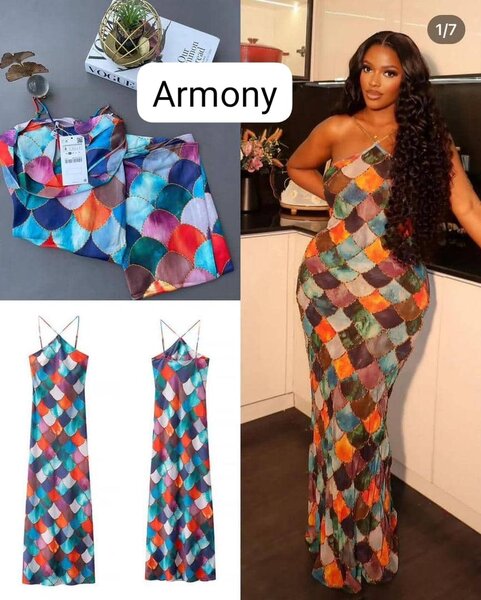 Robe longue colorée bohème