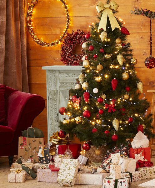 Sapin de Noël décoré