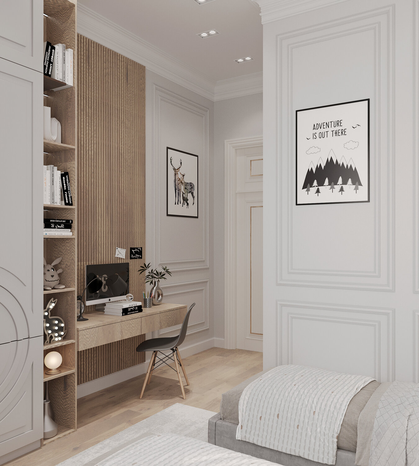 детская комната неоклассика, детская в стиле неоклассика, комната в стиле неоклассика, интерьеры в стиле неоклассика, дизайн интерьера в стиле неоклассика