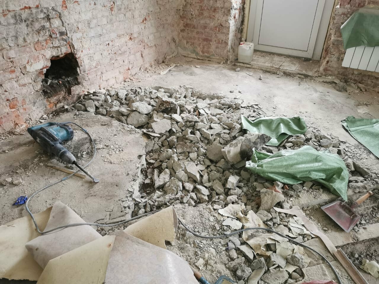 демонтаж стен, демонтаж стяжки пола, демонтаж пола, демонтаж квартир, демонтаж стяжки