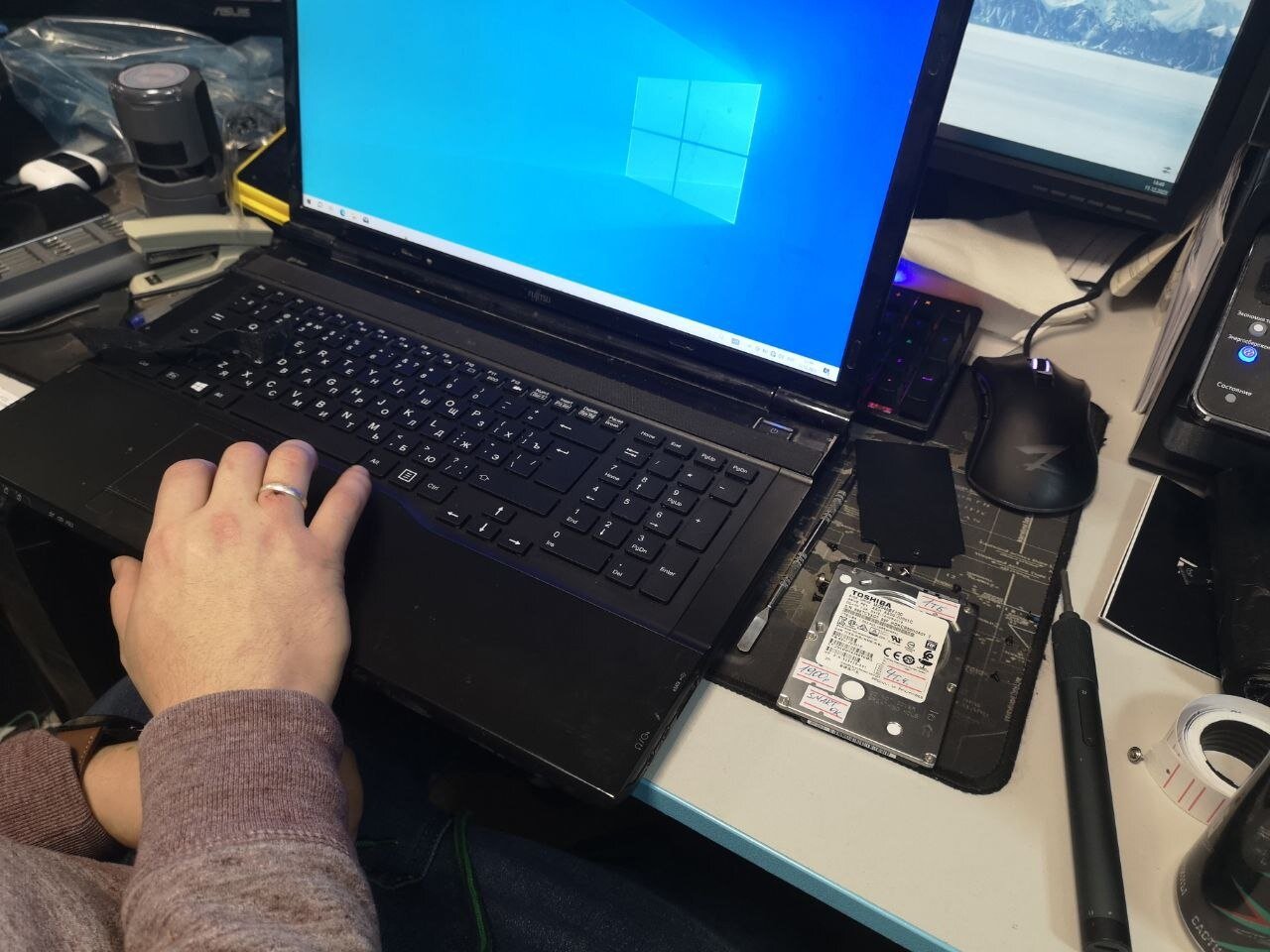 ноутбук, делл ноутбук, компьютер, windows 10 dell, большой ноутбук