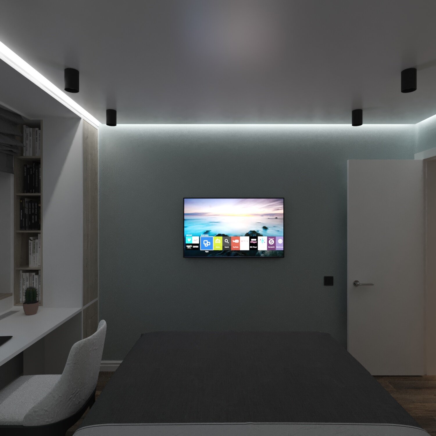 интерьер спальной, спальни дизайн, дизайн интерьер, спальни дизайн интерьер, дизайн проект квартир