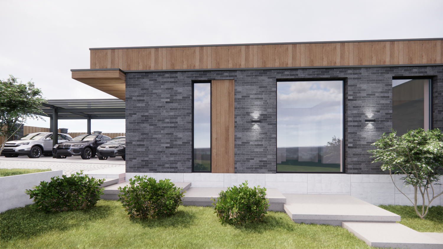 здание, дом, дома 100 м 2 проекты одноэтажные, одноэтажный дом 100 м 2 проект, z500 архитектурное бюро zx204