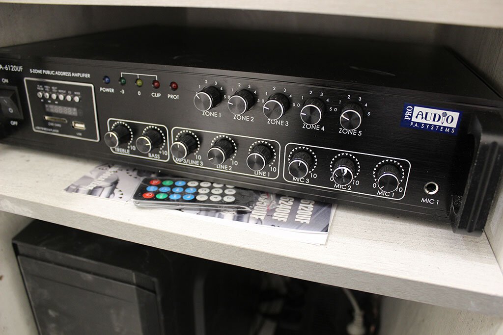 усилитель трансляционный, proaudio ma-6120uf, усилители, усилитель мощности трансляционный, микшер усилитель