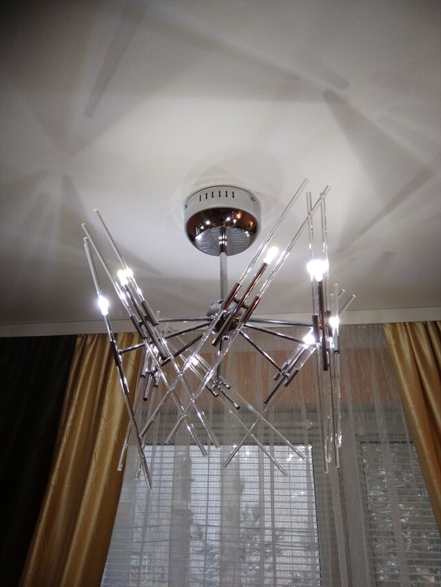 люстра betonica chrome, современная люстра, люстр, светильник, люстра светильник