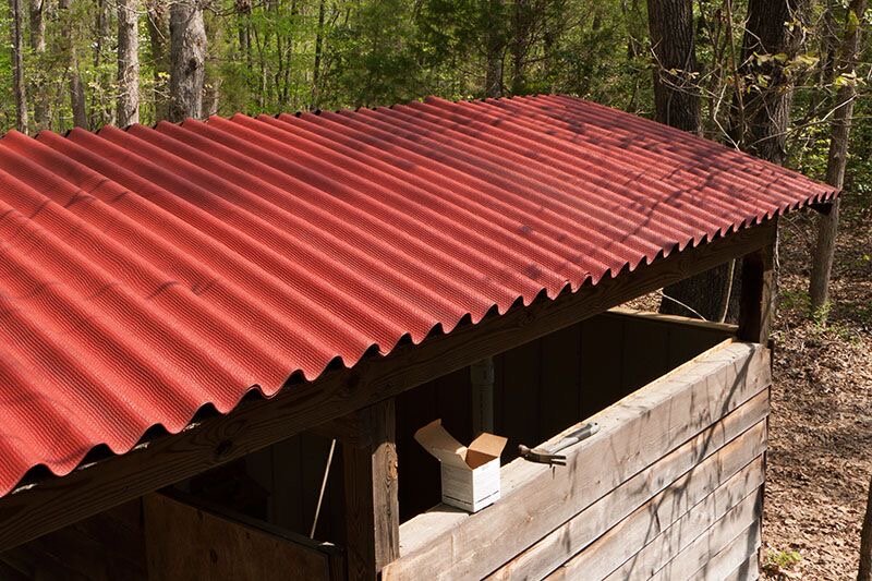 ондулин односкатная кровля, кровля из ондулина, листы черепица ондулин 3.3, крыша из ондулина, ондулин черепица красная