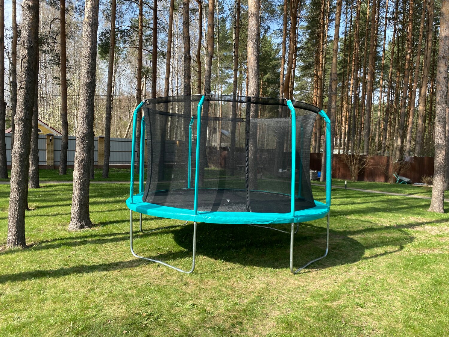 батут hasttings classic green, батут hasttings classic green 10 ft, батут с сеткой, батут с защитной cеткой, батут каркасный