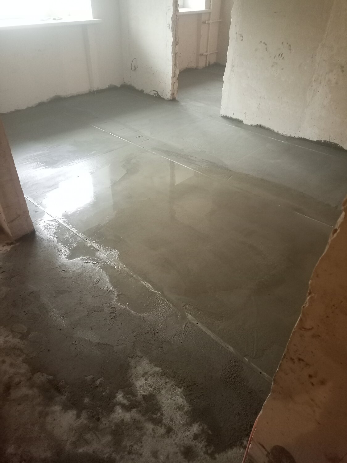 стяжка пола в квартире, стяжка пола, полусухая стяжка пола, устройство стяжки пола, полусухая стяжка