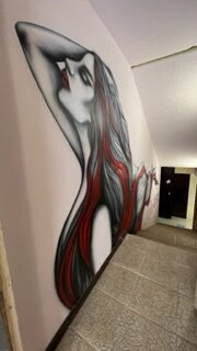 искусство, человек, интерьер, граффити, street art andre