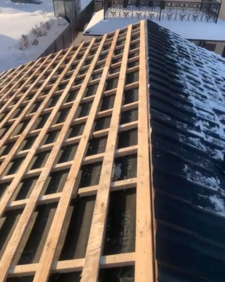 Замена металлочерепицы