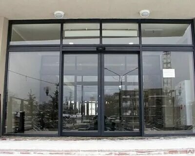 alumark s108, автоматические раздвижные двери, раздвижные стеклянные двери, двери в структурном остеклении, besam автоматические раздвижные двери