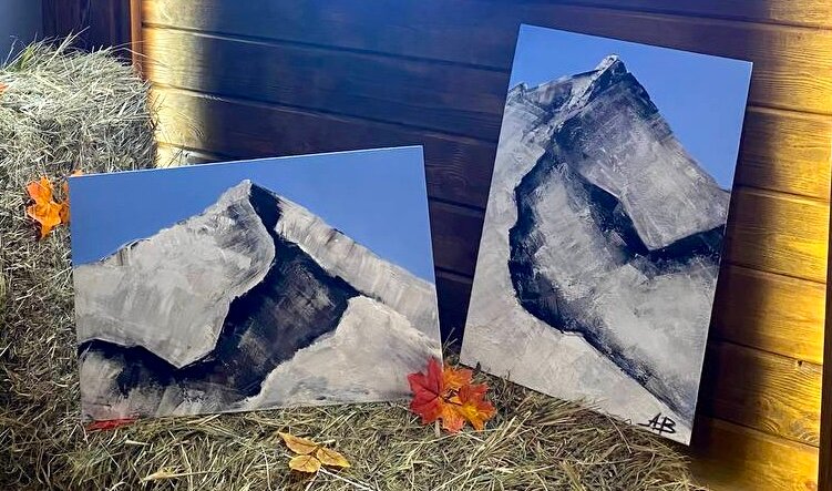 картина горный пейзаж, пейзаж, природа горы, горы, пейзаж горы