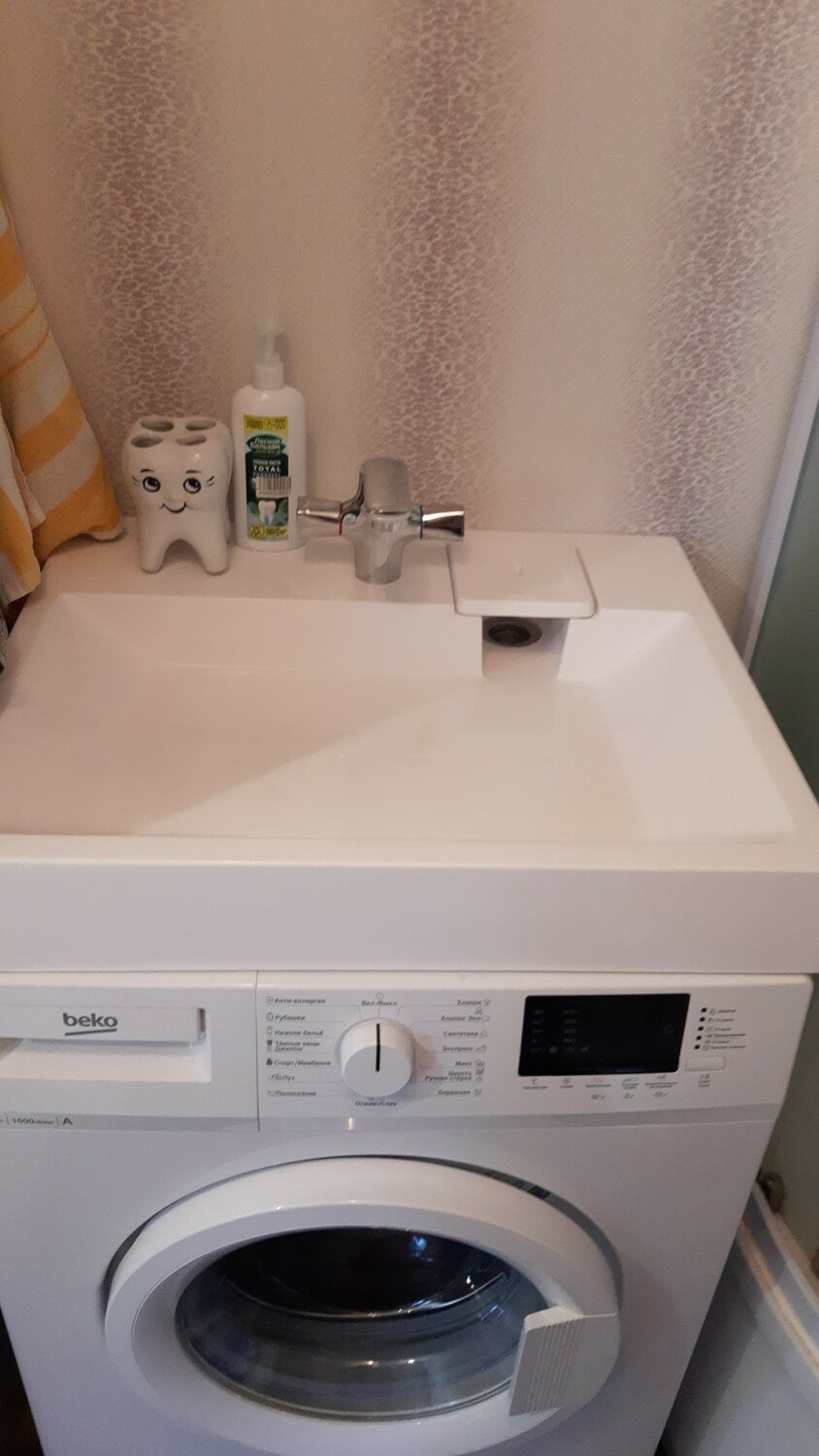 раковина над стиральной машиной, раковина над стиральной машиной aqua symphony, стиральная машина beko, раковина над стиральной, раковина на стиральной машине