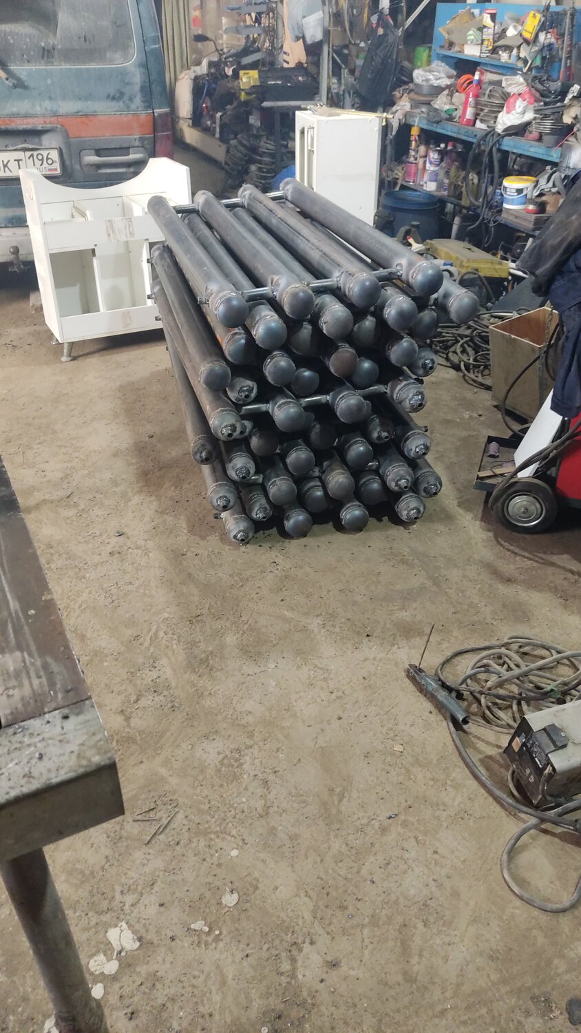 свая винтовая свс-89, буровые штанги тбсу, пики для гидромолота, буровая штанга, труба ппу