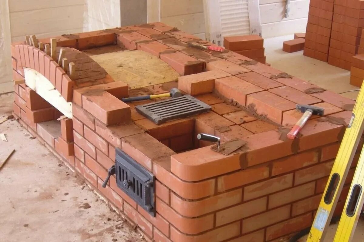 Схема печи по-черному