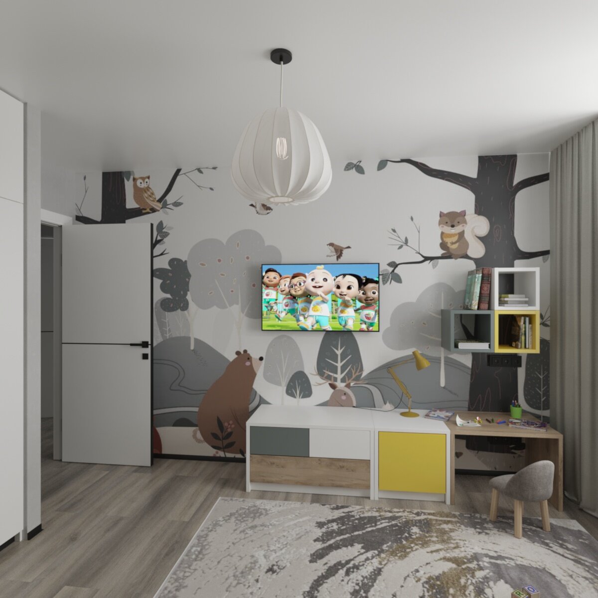 детская комната дизайн, интерьер детская, интерьер детская комната, дизайн интерьера детской, дизайн проект детской комнаты