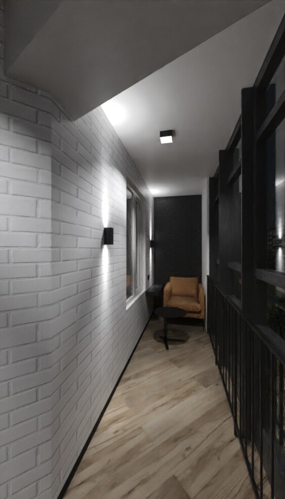 силикатный кирпич в интерьере, балкон в стиле лофт белый кирпич, прихожая в стиле эколофт, облицовочный кирпич белый, гипсовый кирпич в интерьере