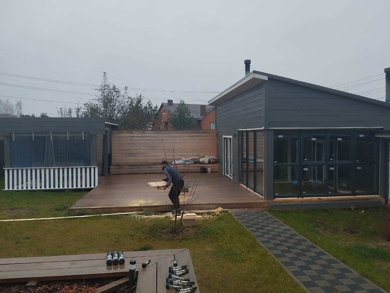 одноэтажный дом барнхаус, коттедж, одноэтажный дом в стиле барнхаус, домов, одноэтажный дом