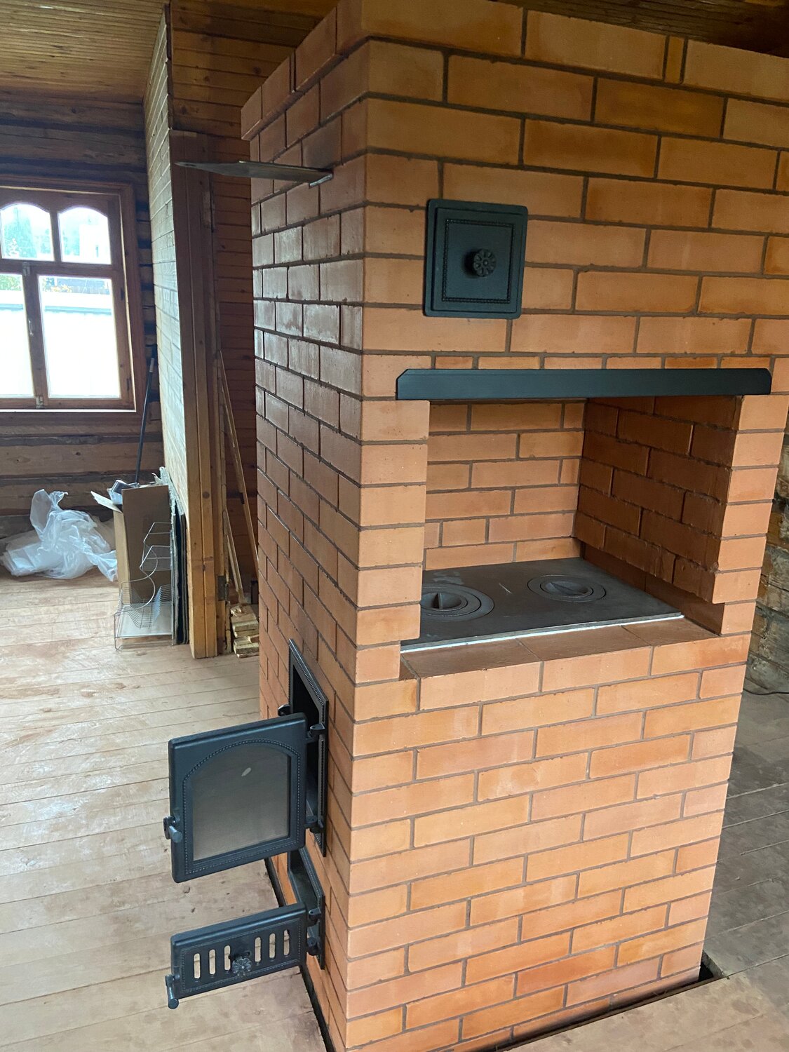 печь из кирпича для дома, кирпичная печь, кирпичная печь шведка отопительно варочная, кирпичная печь камин, маленькая кирпичная печь