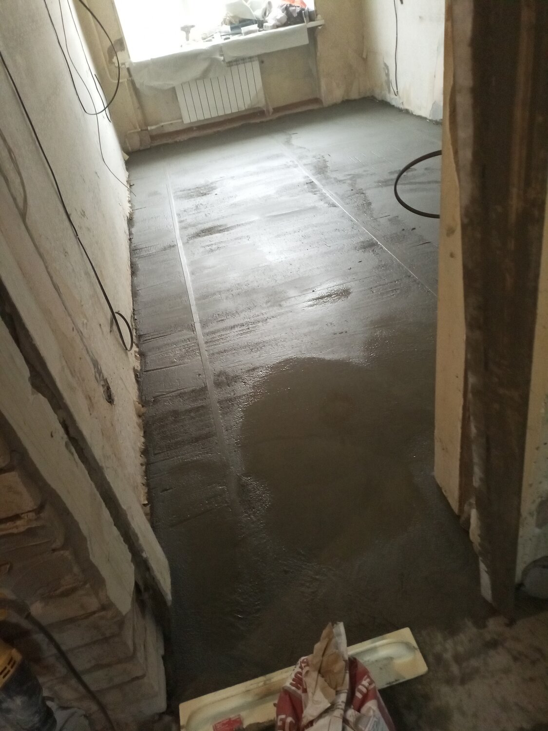стяжка пола, черновая стяжка пола, стяжка пола в квартире, черновая стяжка, мокрая стяжка пола
