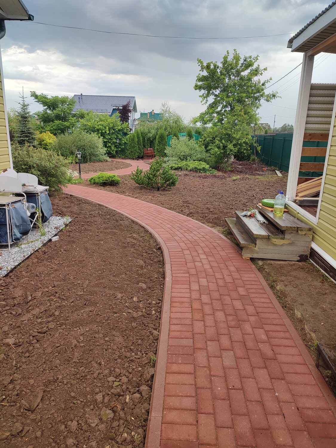 тротуарная плитка перед домом, брусчатка на участке, дорожки из тротуарной плитки, тротуарная плитка в частном доме, тротуарная плитка брусчатка
