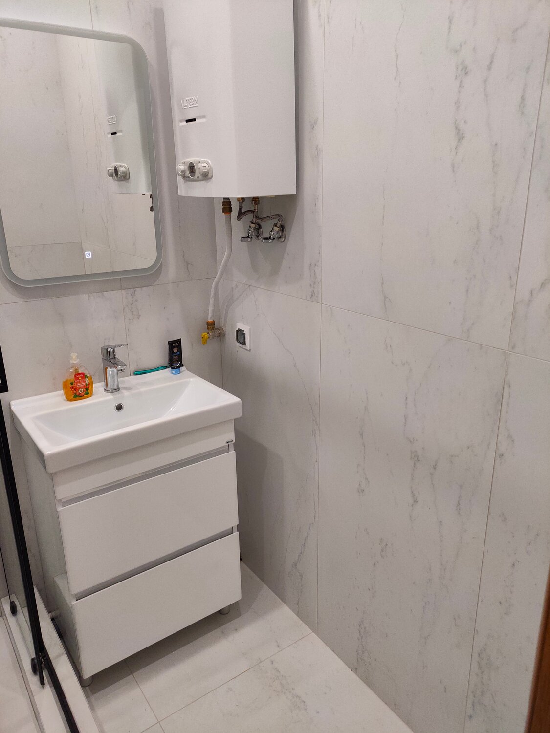 тумба под раковину, тумба умывальник, тумба под умывальник, тумба с раковиной, раковина cooke & lewis nira, 60,4 см