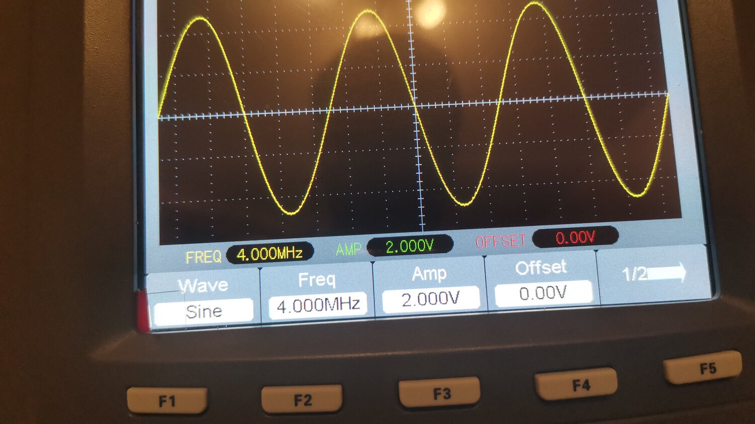 цифровой генератор от 1hz до 40 мнz, цифровой осциллограф, электроника, генератор синуса, частота