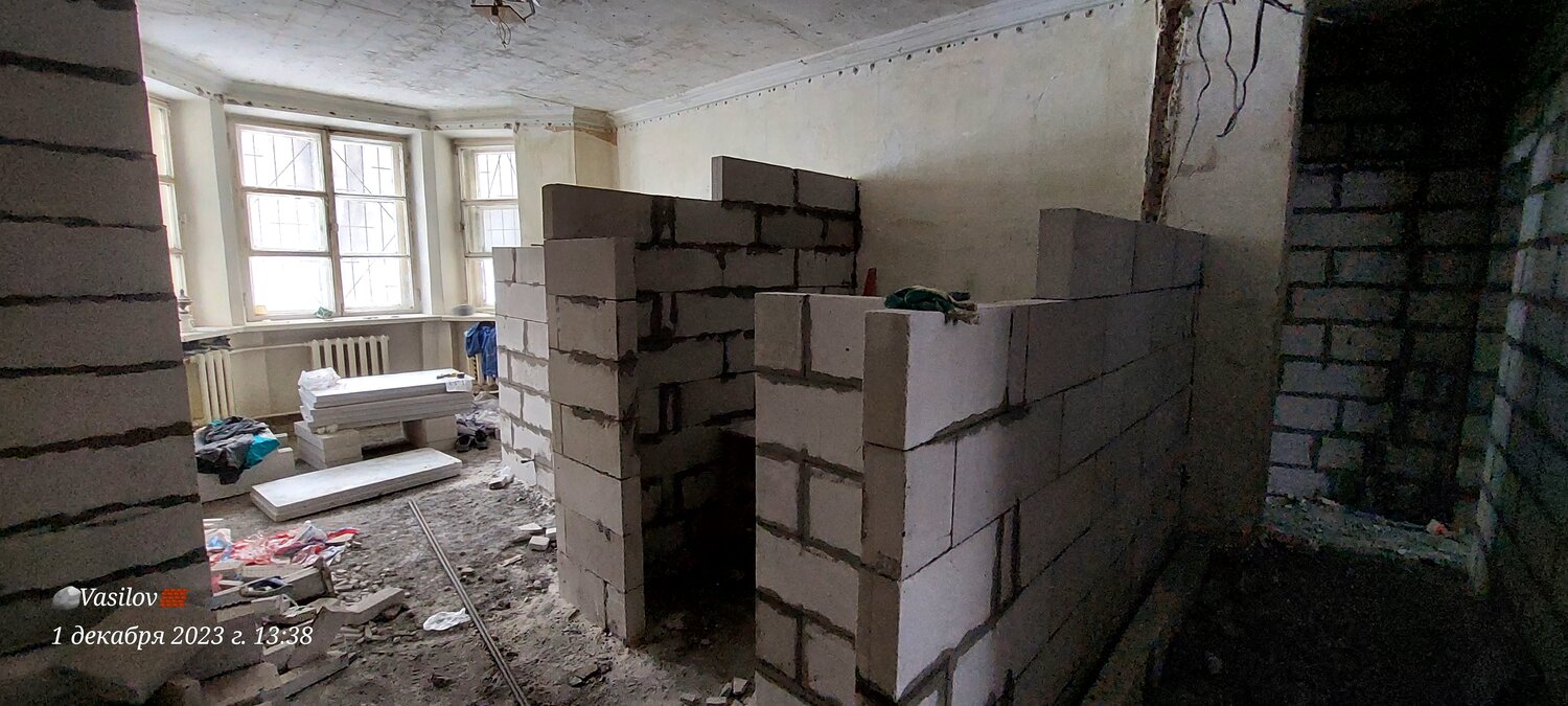 перегородка из пеноблоков, перегородки из газобетона, перегородка из газобетонных блоков 75 мм, перегородка из газобетонных блоков, перегородка из газоблока