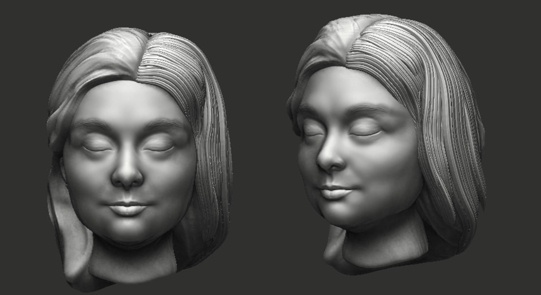 женское лицо скульптура, женское лицо 3d, 3д скульптинг сп, 3 d модели, скульптура голова