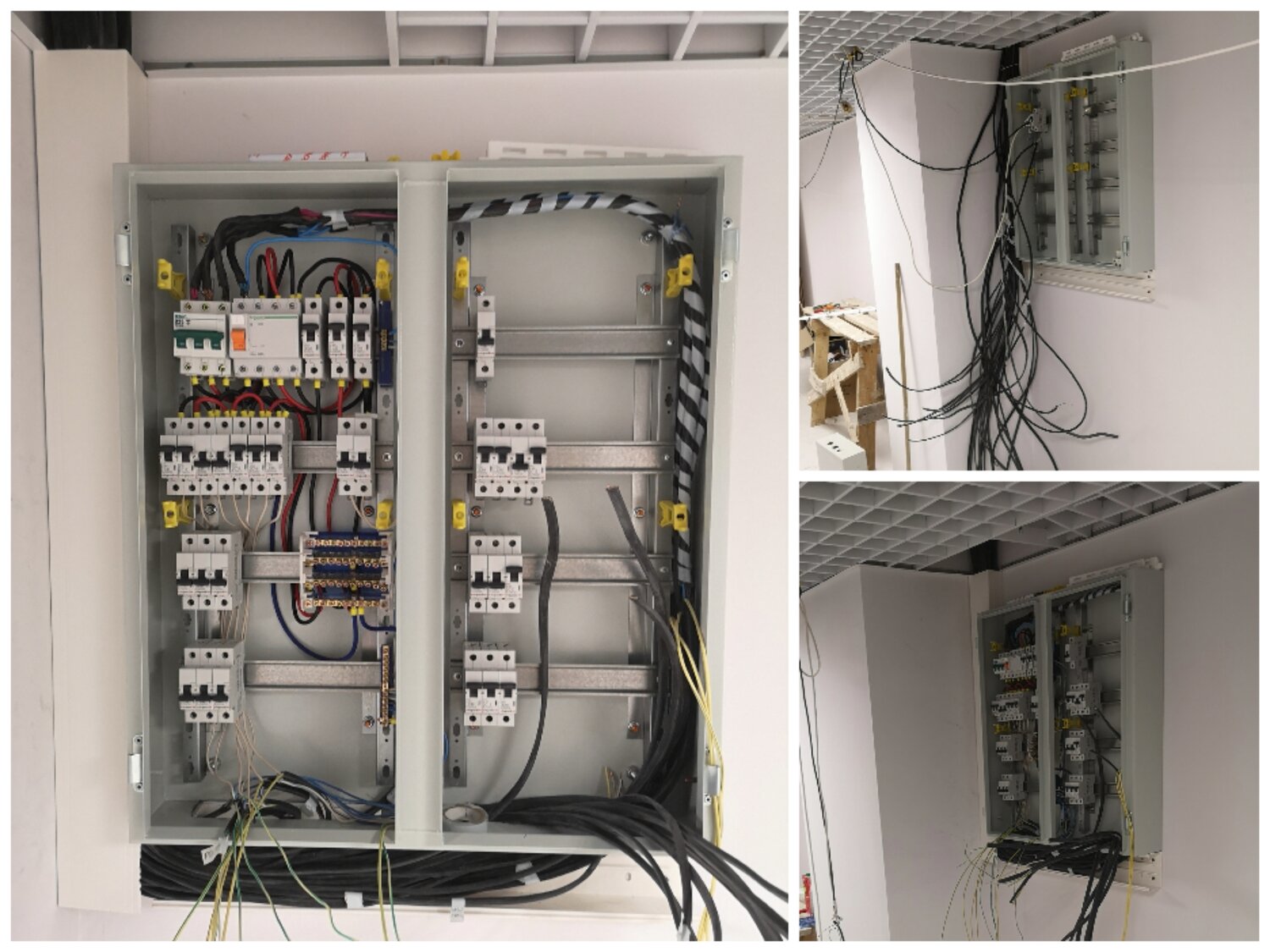 распределительный щит, щит автоматики, щитовое оборудование, работа электрика, электромонтаж