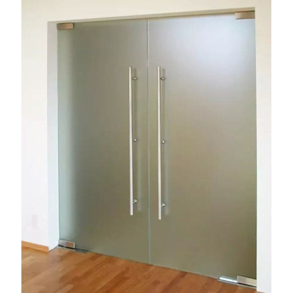 Процесс монтажа стеклянной двери