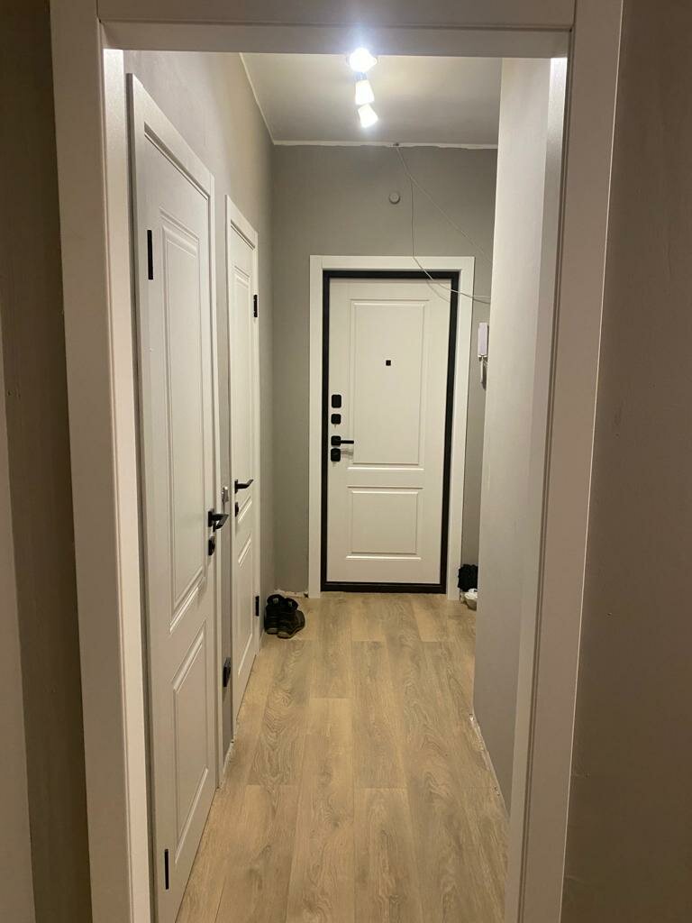 квартира, дверь, белые двери в интерьере, интерьер двери, небольшая квартира