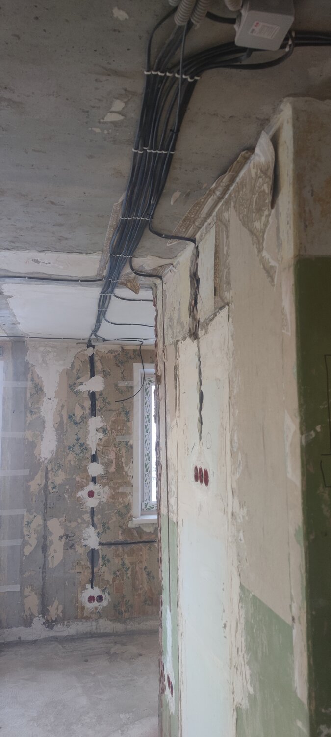 проводка в панельном доме, прокладка электропроводки в панельном доме, электрика в квартире, монтаж электропроводки в квартире, монтаж электропроводки
