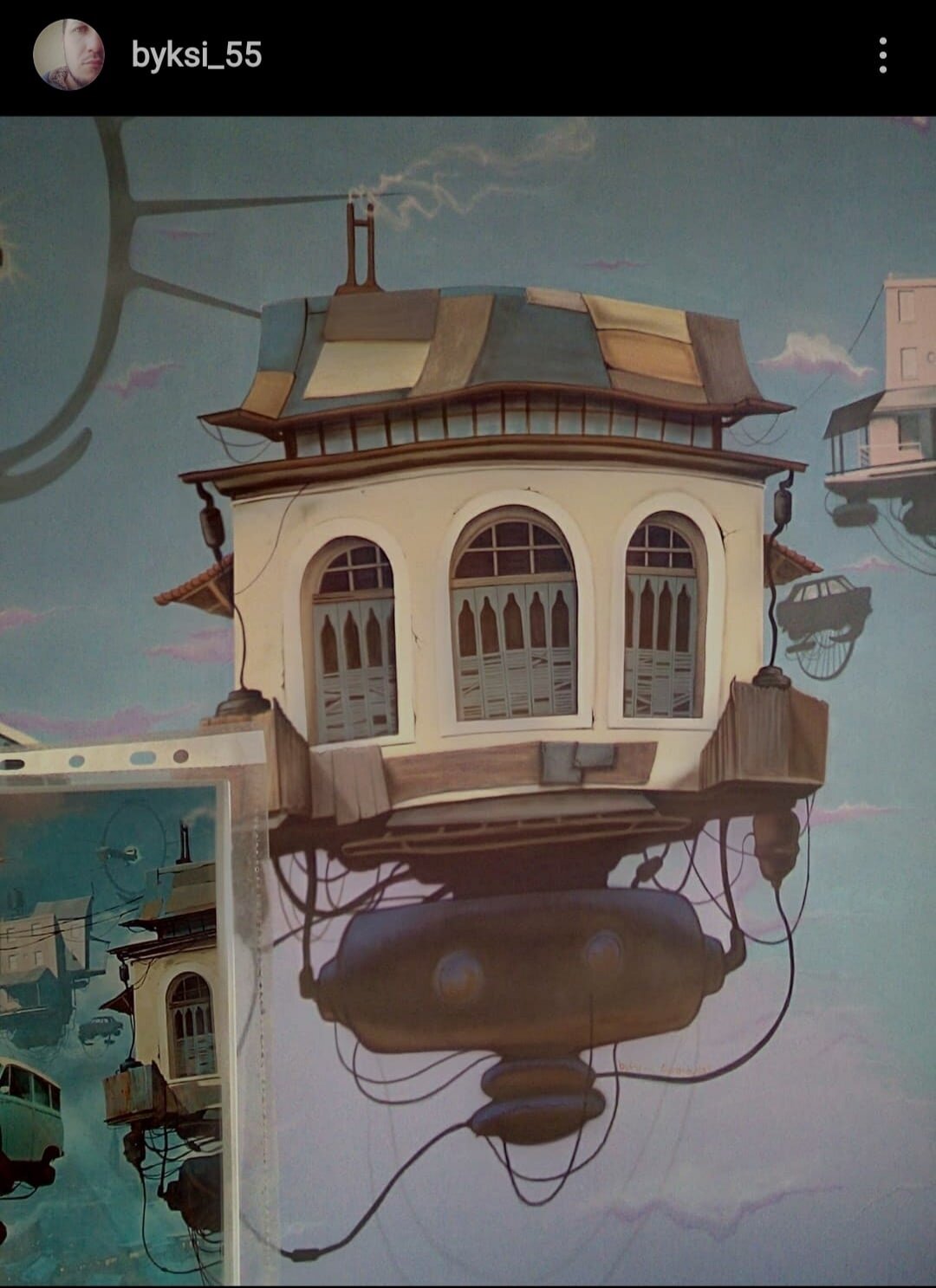 летающий дом, алехандро бурдисио картины, креативный дом рисунок, manipulation игра, иллюстрация дом