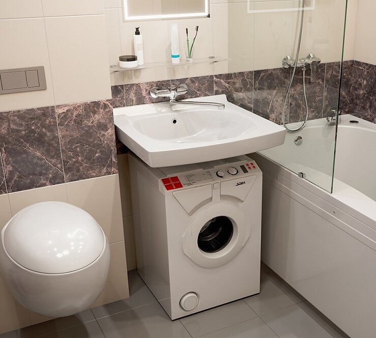 стиральная машинка еврособа под раковину, раковина над стиральной машиной, стиральная машина под раковину, раковина кувшинка, раковина стиральная машина