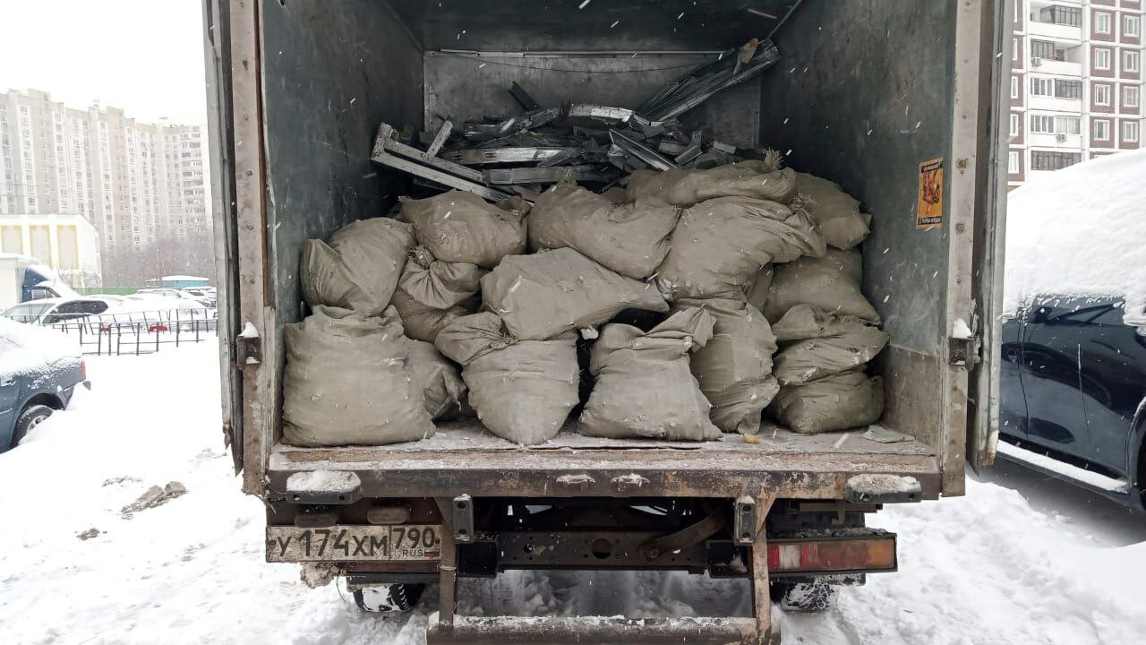 Вывоз строительного мусора в мешках
