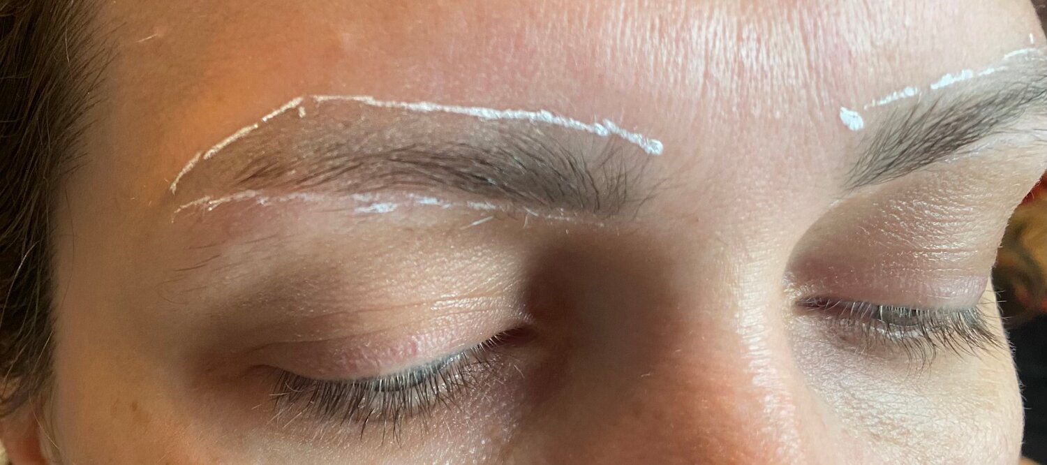 брови, окрашивание бровей, брови краской, окрашивание бровей краской, покраска бровей