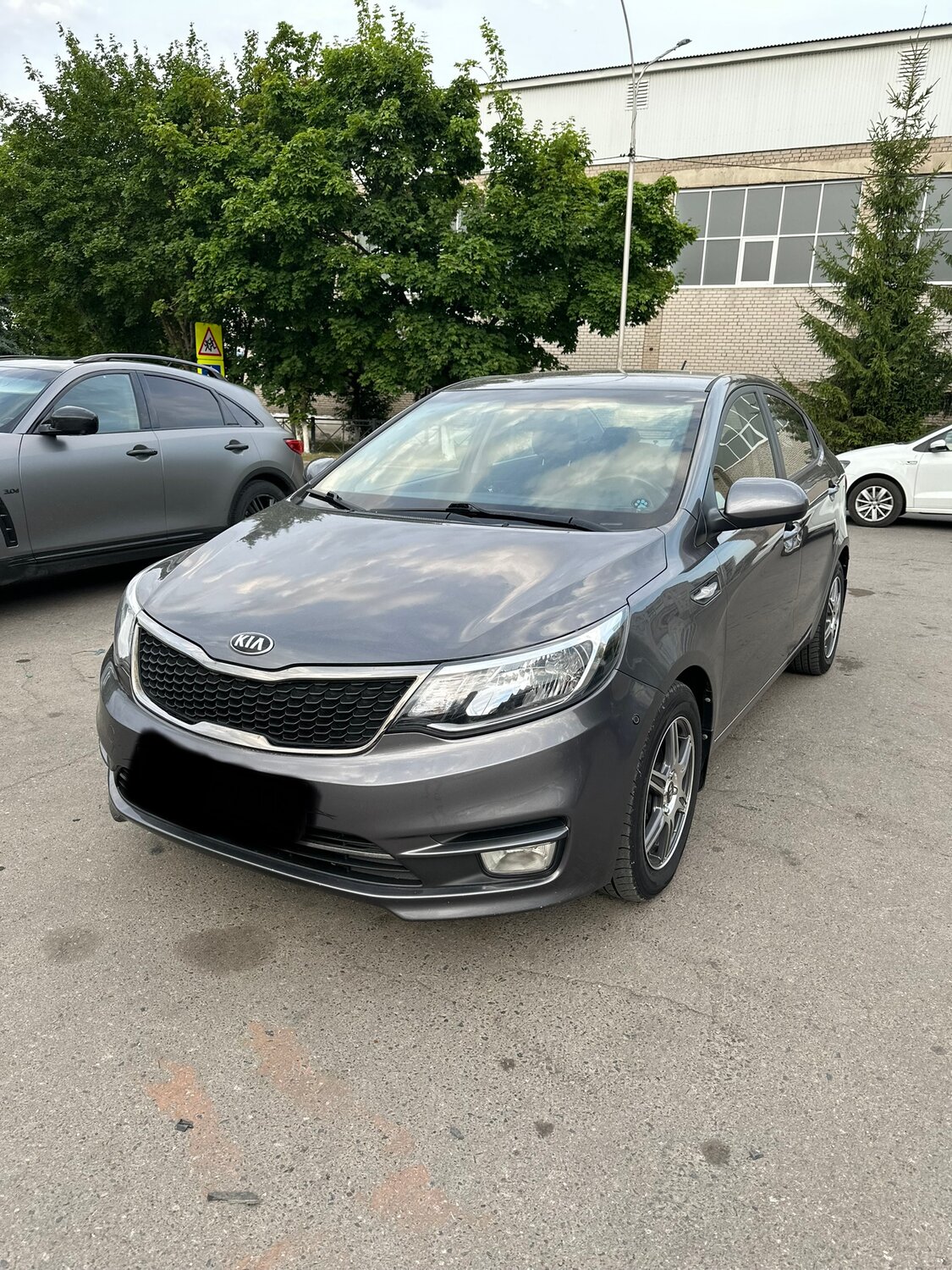 серый киа рио, kia rio iii, киа рио серебристая, серая киа, Kia Rio III Рестайлинг